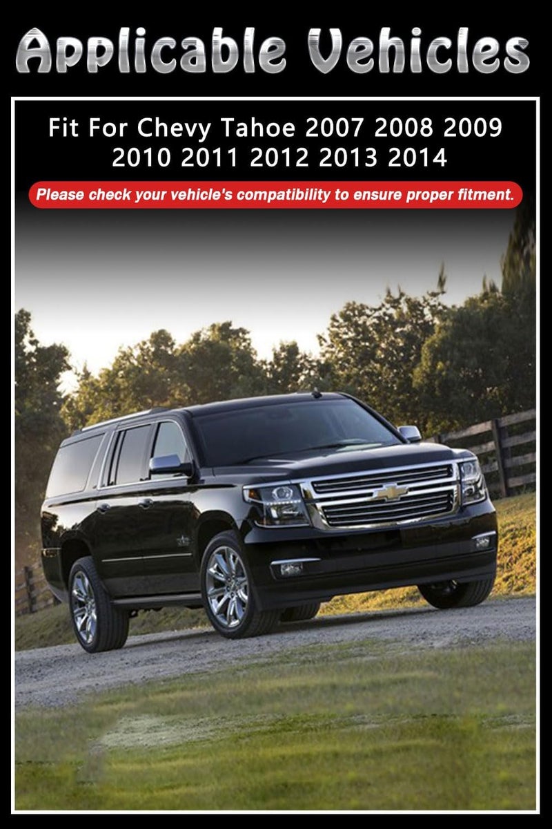 BriYorWay Vent Shades Rain Guards for Chevy Tahoe 2007 2008 2009 2010 2011 2012 2013 2014 Accessories, for Chevy Tahoe Window Deflectors Window Visors - Image 2